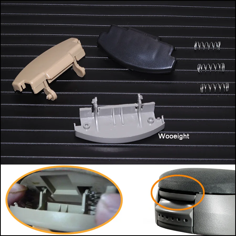 

Wooeight 3B0868445B41 Car Styling Armrest Latch Lock Catch Button for VW Passat Golf Bora Jetta Beetle Skoda Octavia SEAT Ibiza