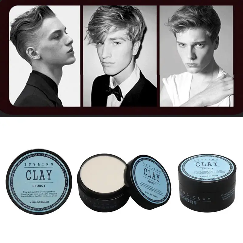 Factory Price Men Original Hair Styling Clay Matte Finished Hair High Strong Hold Low Shine Styling Clay 100ML / 3.33FL.OZ