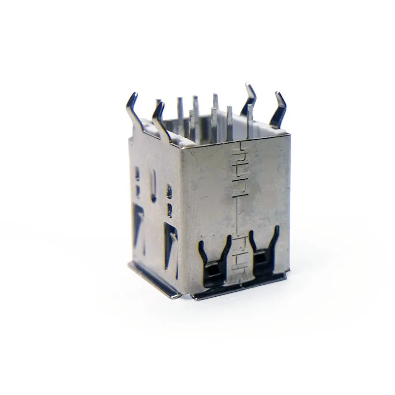 10 шт./лот двухслойный тип розетки USB прямые/Изогнутые коннекторы для подключения