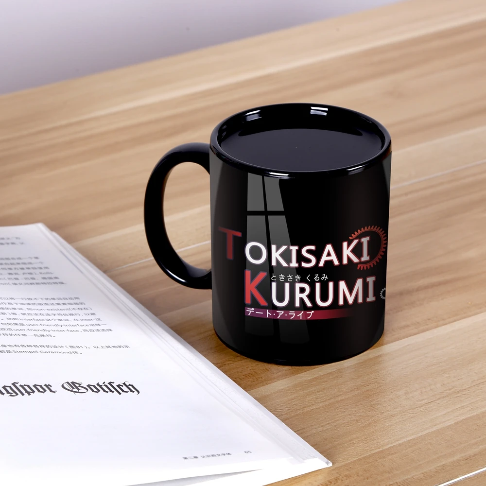 Аниме JK DATE A LIVE Tokisaki Kurumi кошмар Косплей Кружка Изменение цвета ежедневный напиток марка чашка керамика чай молоко кофе подарок