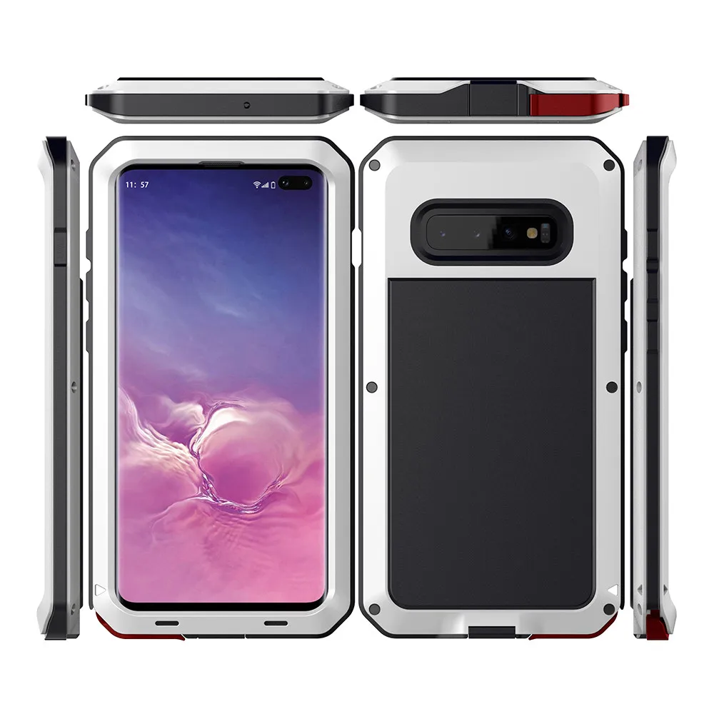 Для samsung Note 10 Plus 8 9 металлический алюминиевый Броня противоударный сверхпрочный чехол для Galaxy S9 S8 S10 Plus S10e S7 S6 Edge