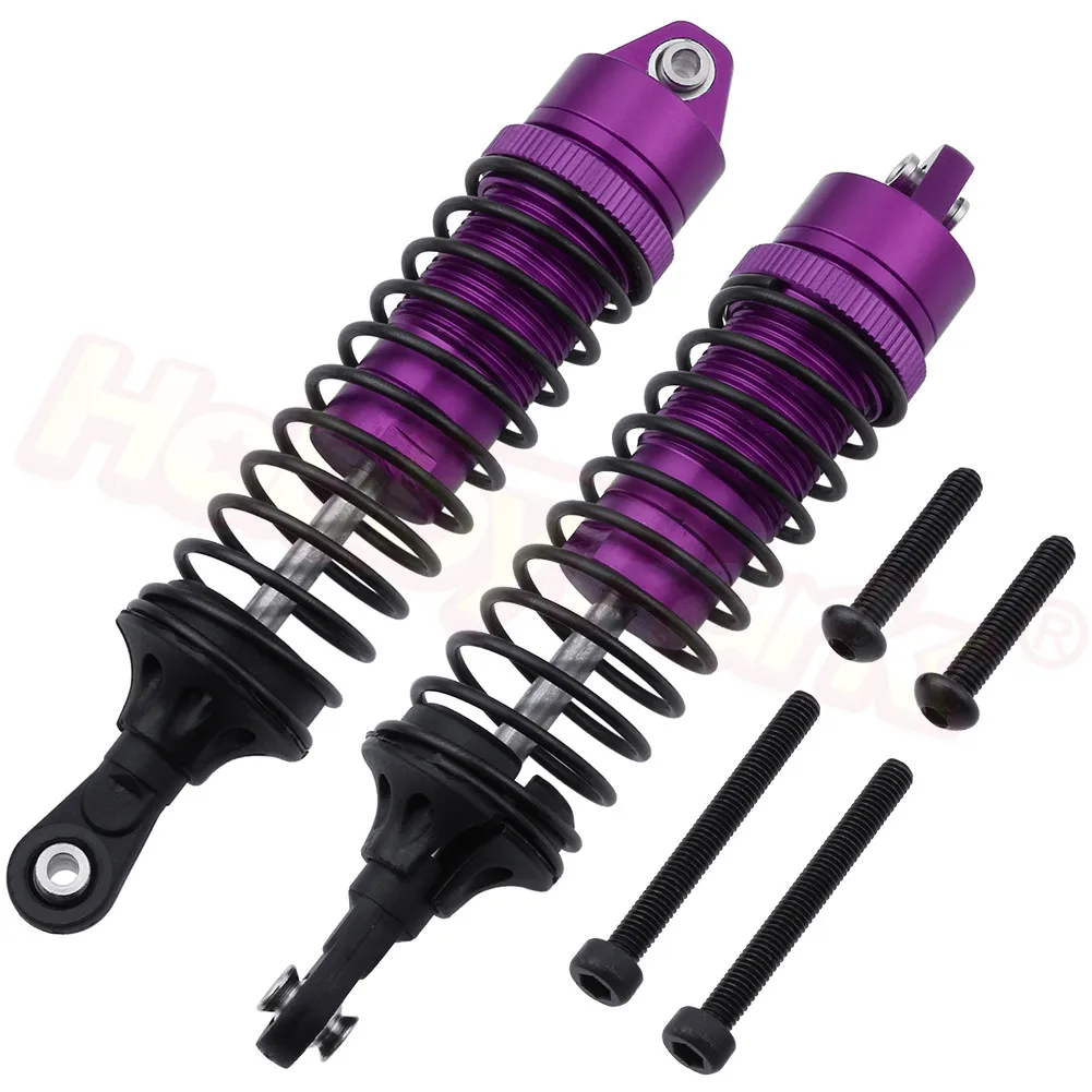 Purple 6883 2 шт алюминиевый амортизатор в сборе амортизаторы для JLB Racing CHEETAH 1/10 бесщеточный ру автомобиль монстр грузовик запасные части для обновления - Цвет: Purple 6883