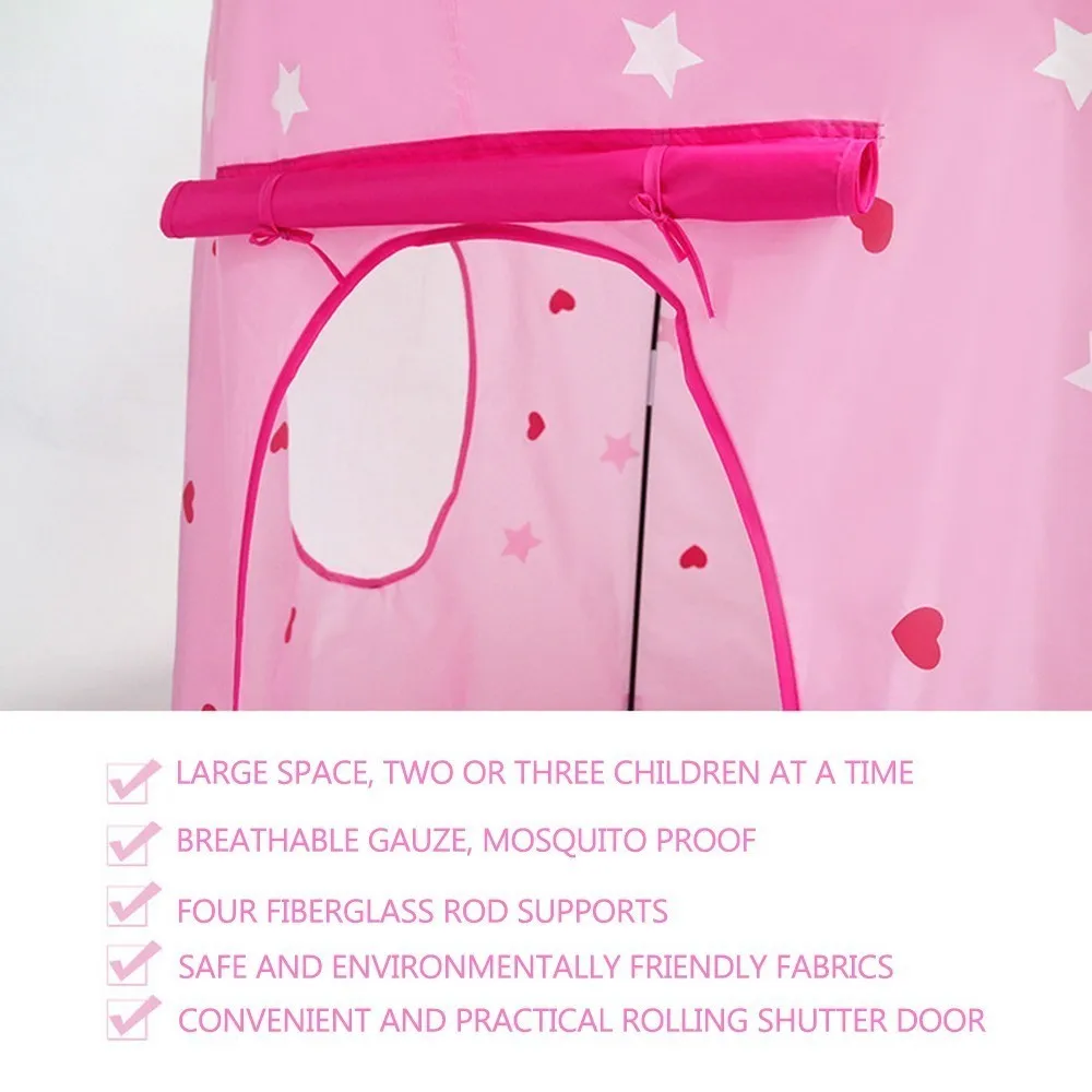 Светящаяся Портативная Складная Игровая палатка для детей игровой домик улицы и