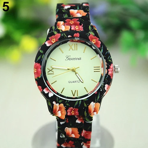 Лидер продаж Популярные Нация ветер Для женщин Женева Цветочный принт Керамика