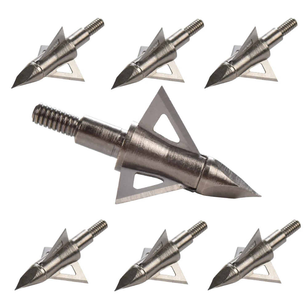 12X 100 125 наконечники для стрел Grain Broadheads 3 лезвия стальная Стрела Наконечник