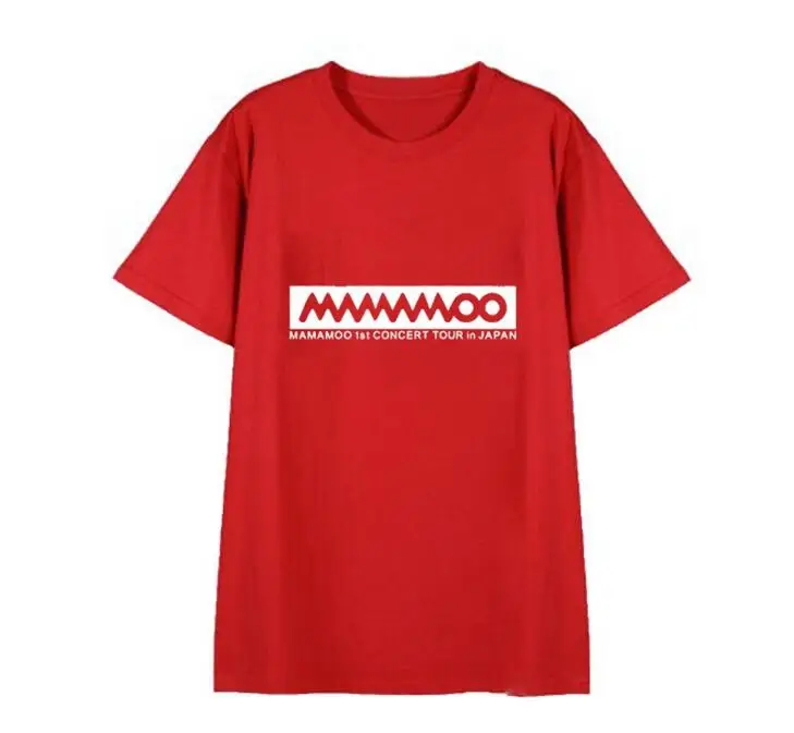 5 Новое поступление mamamoo простой логотип печати Круглая горловина футболка с коротким рукавом для лета унисекс mamamoo концерт такой же свободная футболка - Цвет: 5