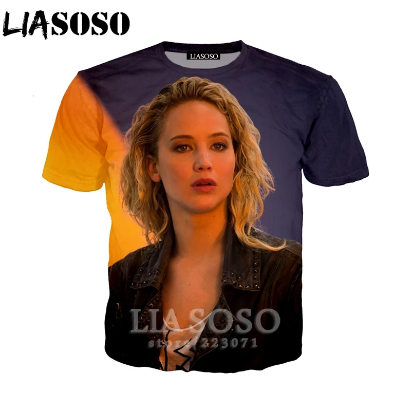 LIASOSO новинка 2019 мужская и женская модная толстовка 3D принт актер Дженнифер