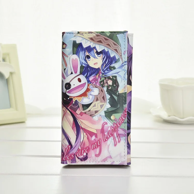 Date A Live 2 Кошельки «атака на Титанов» Natsume Yuujinchou Date A Live, кошельки с зажимом, длинный клатч, кошелек из искусственной кожи, сумка для денег - Цвет: Date A Live 2
