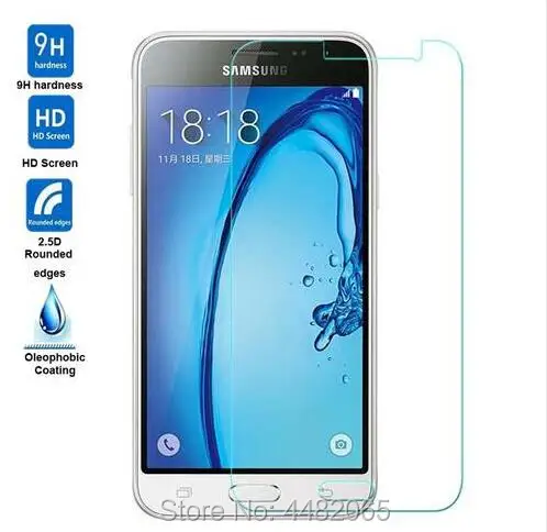 Для Samsung Galaxy J3 2016 закаленное стекло Оригинал 9H защитная пленка Взрывозащищенная