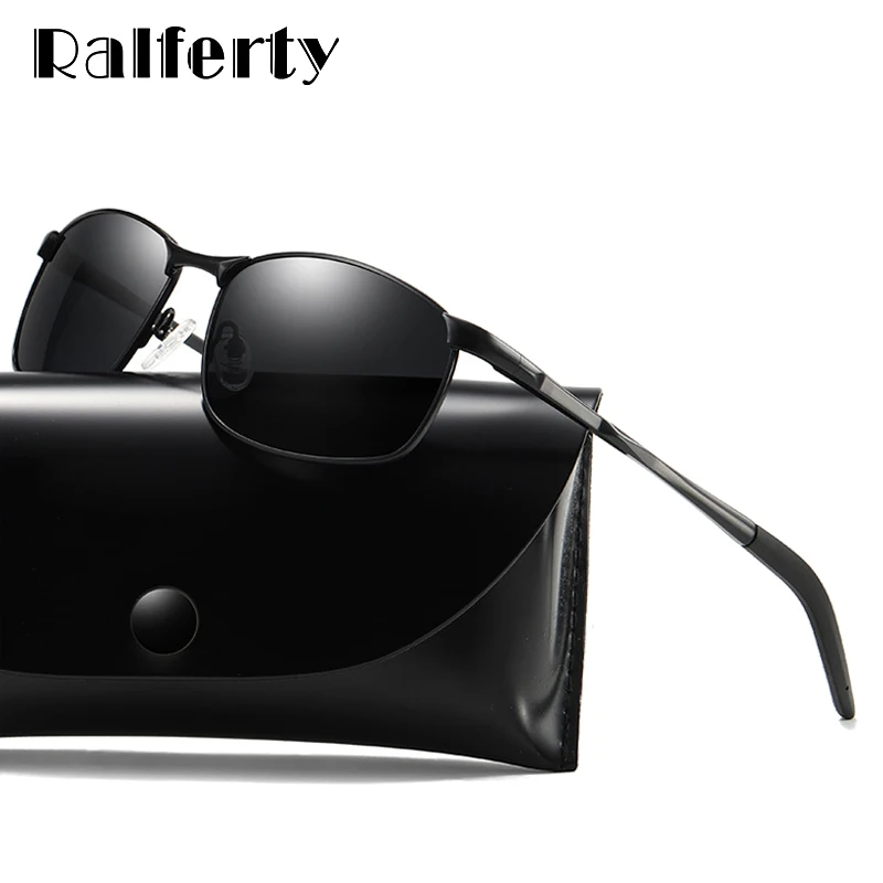 

Ralferty Sunglasses Men Polarized UV400 High Quality Metal Sun Glasses Male Driver Mirror 2021 Spring Hinge gunes gozlug D201968
