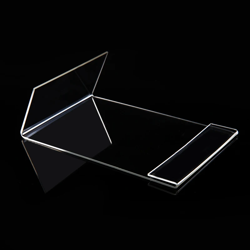 Новинка, 10 шт./лот, высокое качество, прозрачный, 6x9 см, L форма, акриловый Настольный знак, ценник, этикетка, дисплей, бумага, рекламный держатель для карт, подставка