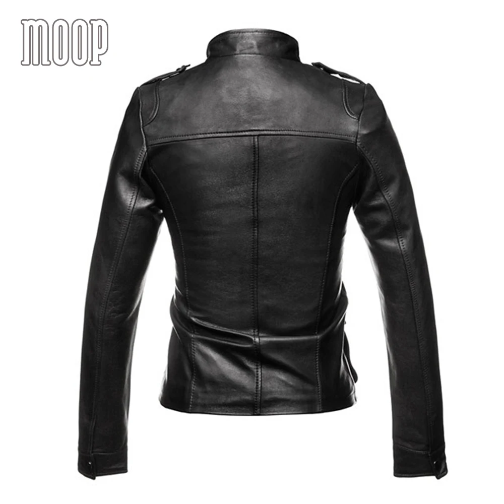 Черные Куртки из натуральной кожи женские мотоциклетные куртки овечьей jaqueta couro