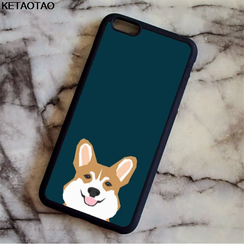 Чехлы для телефонов KETAOTAO Corgi Welsh Dog Для iPhone 4S 5C 5S 6 6S 7 8 Plus XR XS Max X6 Чехол Мягкий ТПУ