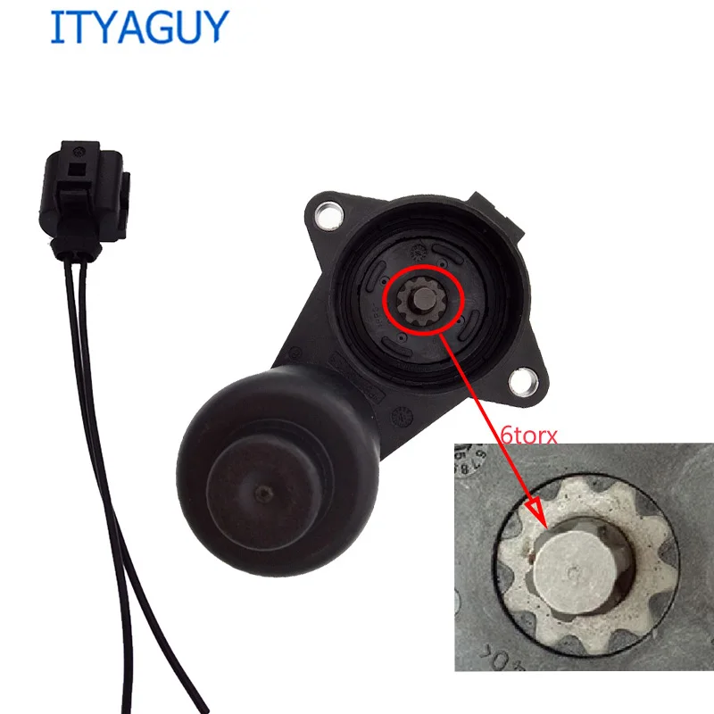 3C0998281A 3C0998281B 32330208 3C0998281 12/6 Torx/зубчатые колеса ручной тормоз тормозной суппорт Серводвигатель для VW Passat CC Sharan Q3 - Цвет: 6 torx nd connector