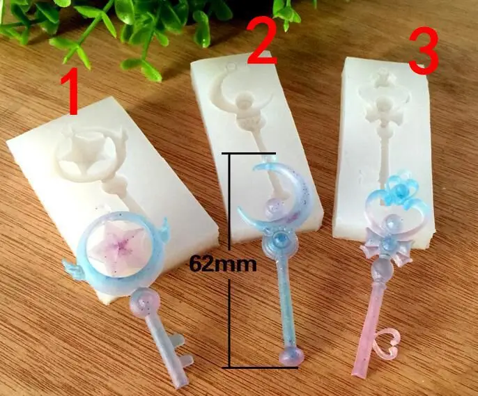 

1PC Cartoon Wand UV Resin Epoxy Resin Molds for Jewelry Pendant Silicone Jewelry Tools Necklace Jewelry Making Tools