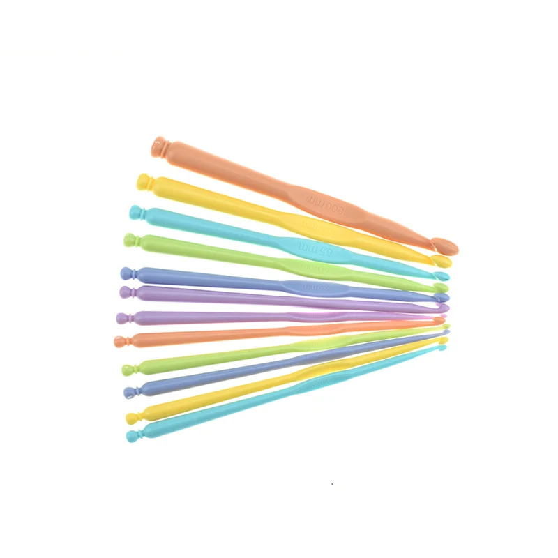 Набор из 12 вязаных игл ручные вязанные крючком вплетаемые пряжа поделки для дома