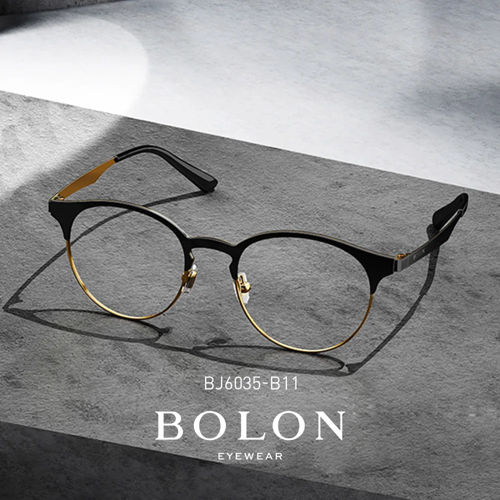 

Винтажная оправа для очков BOLON, оптические женские маленькие брендовые дизайнерские оправы для очков, мужские ретро очки по рецепту BJ6035