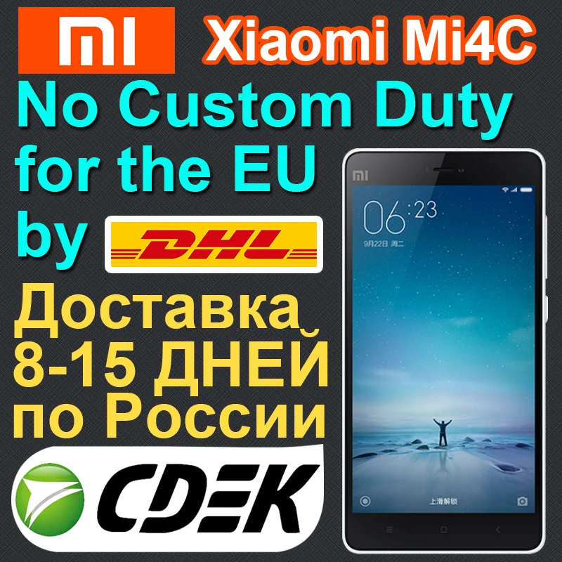 Original Xiaomi Mi4c Prime Mi 4c 4G FDD LTE Mobile Phone Snapdragon808 Hexa Core 5.0 inch 1920X1080P 3GB RAM 32GB ROM 13MP IR