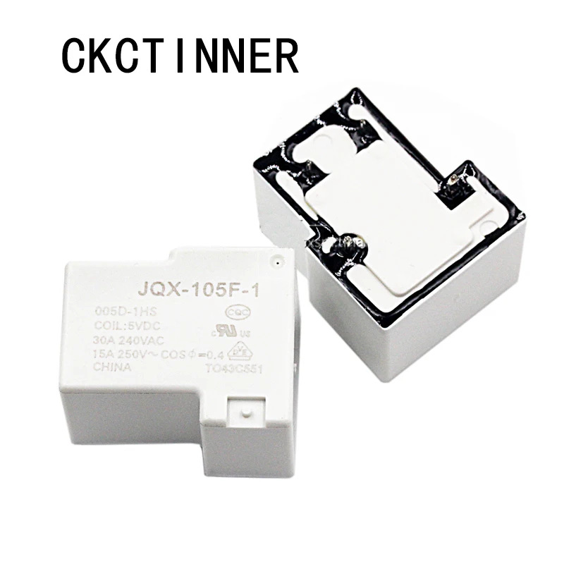 10 шт. реле ВЧ-JQX-105F-1-005D 012D 024D-1HS DC5V 12V 24V нормально разомкнутый 30A