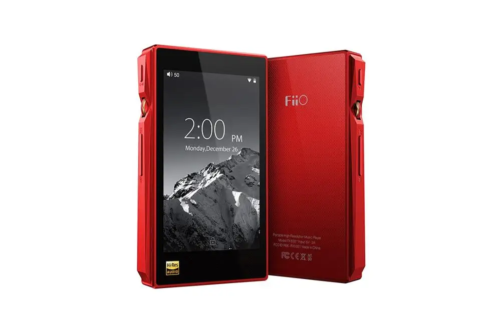 Fiio X5III X5 3nd Gen Android MP3 HIFI музыкальный плеер без потерь сбалансированный выход Bluetooth аудио AK4490 DSD 32G DAC wifi APTX - Цвет: Красный