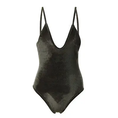 Женский слитный бархатный боди сексуальные женские комбинезоны топы на