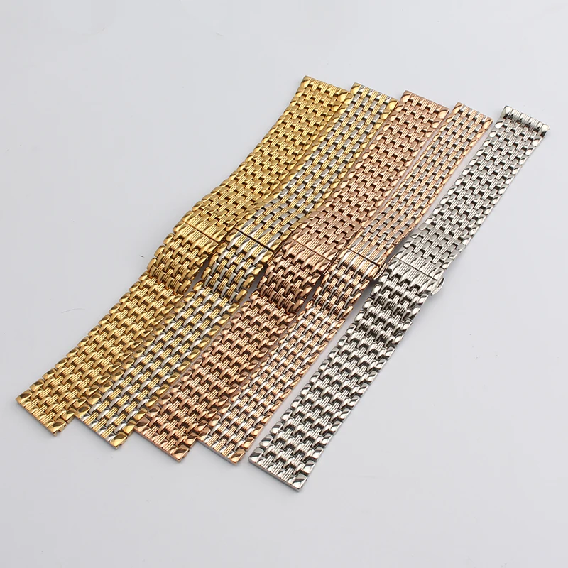 Ремешок из нержавеющей стали для наручных часов металлический браслет цвета