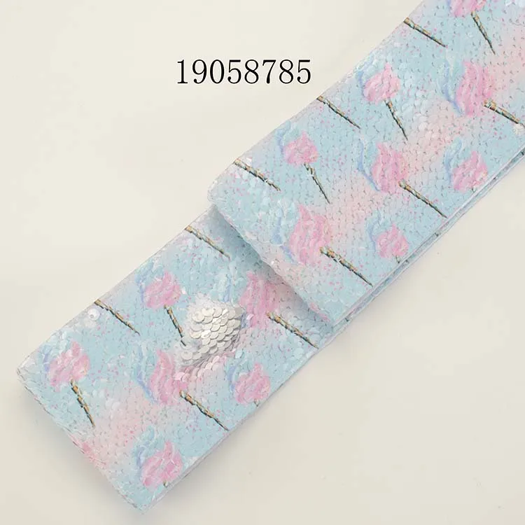 Новинка 5 ys " 75 мм мультфильм Единорог блесток ленты напечатаны - Color: 19058785