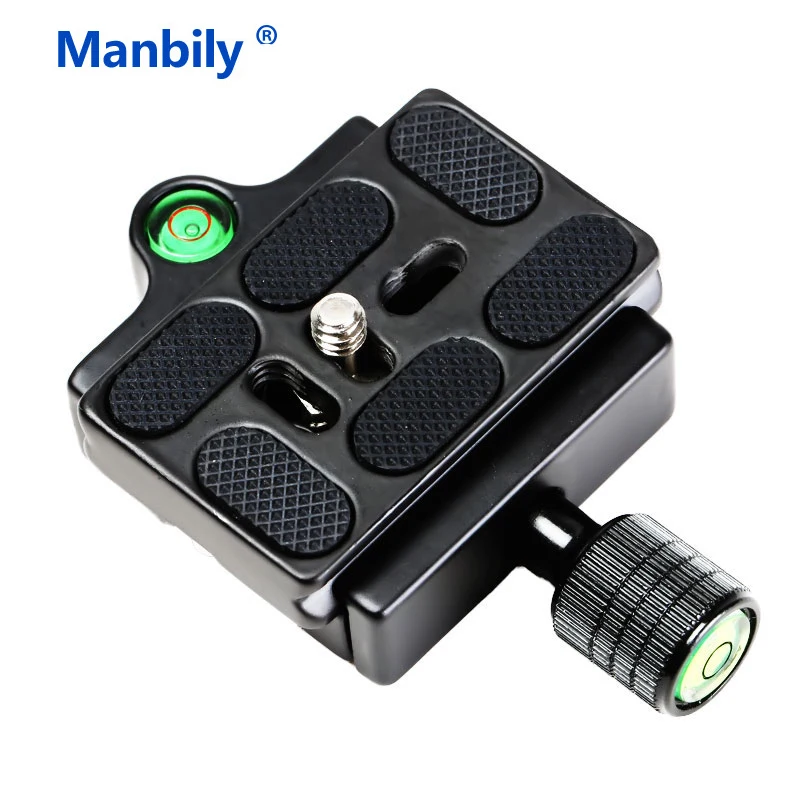 Manbily KZ-20 Универсальный Quick Release Зажим адаптер w пузырьковый уровень и PU-60 QR-Plate