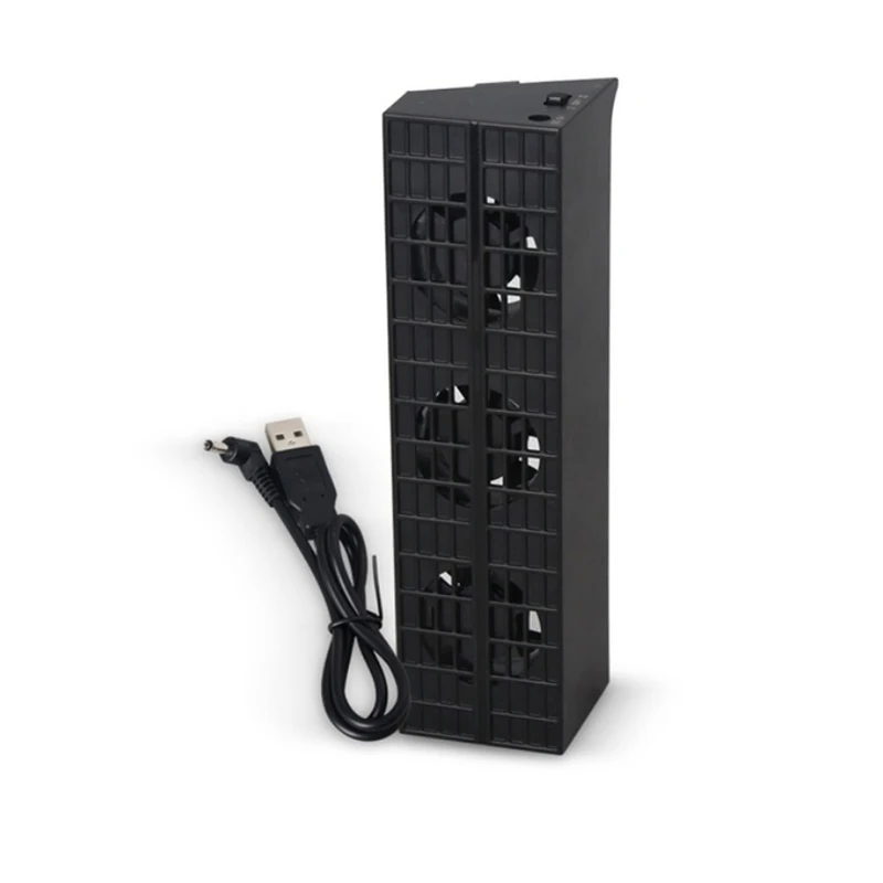 Черный охлаждающий вентилятор USB 3 охлаждающих вентилятора для Playstation PS4 тонкая