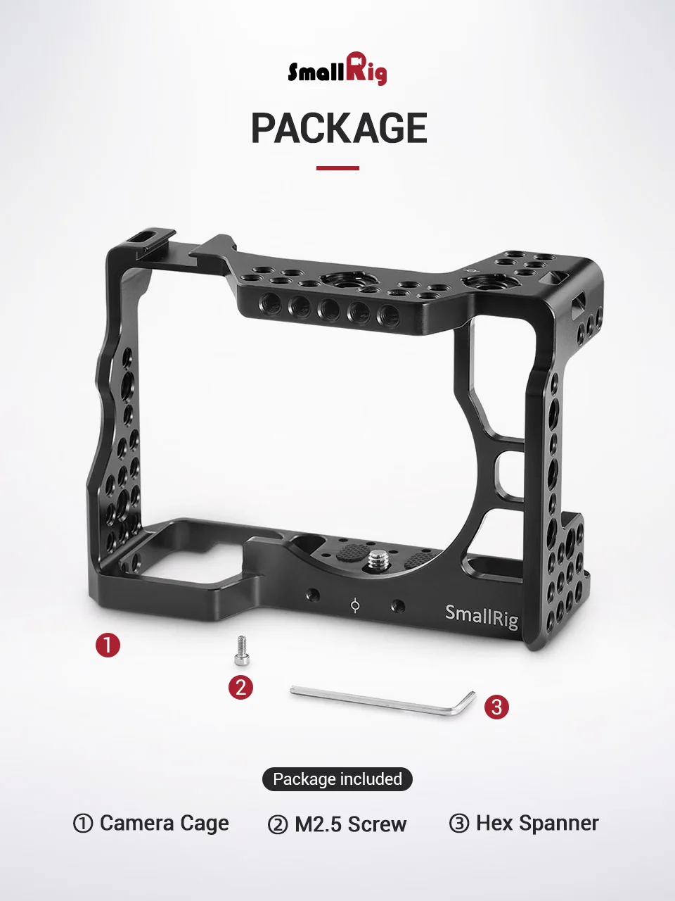 SmallRig a7iii a7r3 a7m3 клетка для sony A7RIII/A7III/A7MIII алюминиевый сплав клетка для крепления штатива быстросъемный Комплект расширения-2087