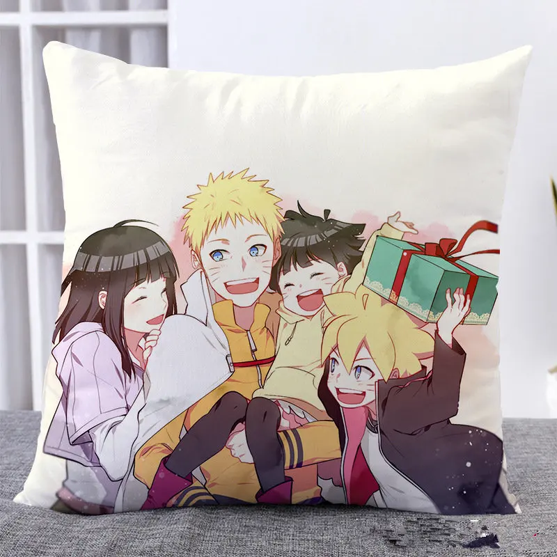 Amellor Симпатичные 45x45 см аниме BORUTO-NARUTO хиуга Хината 3D печать наволочка квадратная льняная тканевая Подушка домашняя дешевая подушка подарки