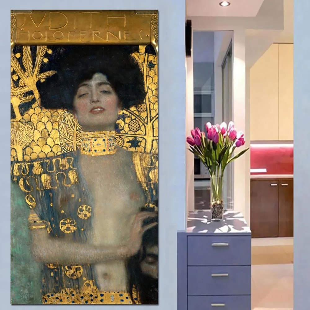 Gustav Klimt женские золотые картины на холсте классические картины маслом настенные картины для гостиной большой холст художественные декоративные картины