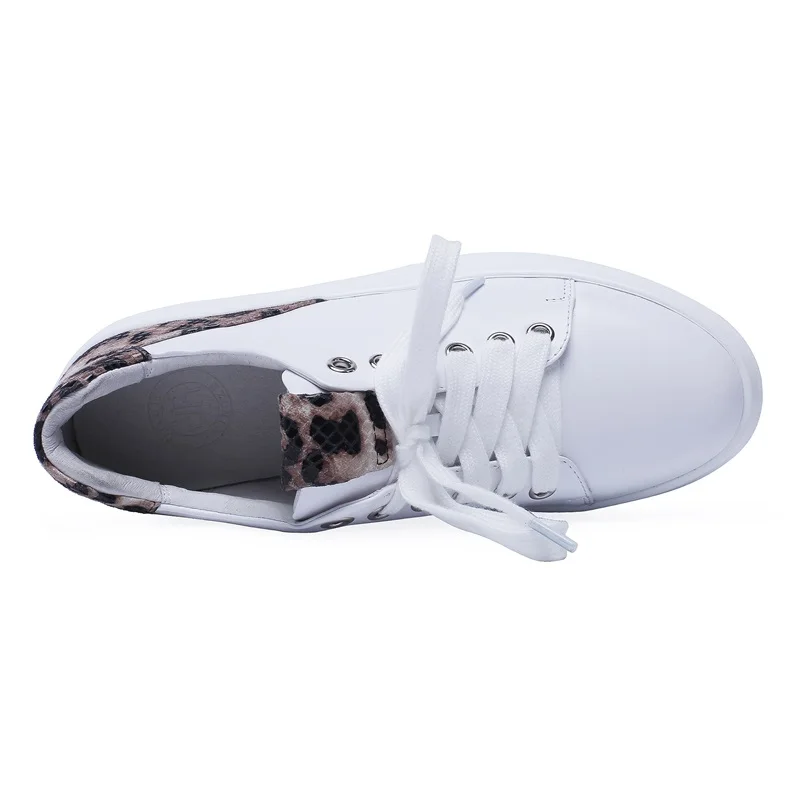 

ZVQ Shoes Women 2019 Spring Newest Concise Casual High Quality Genuine Leather Women Pumps Med Wedges Platform Round Toe Shoes