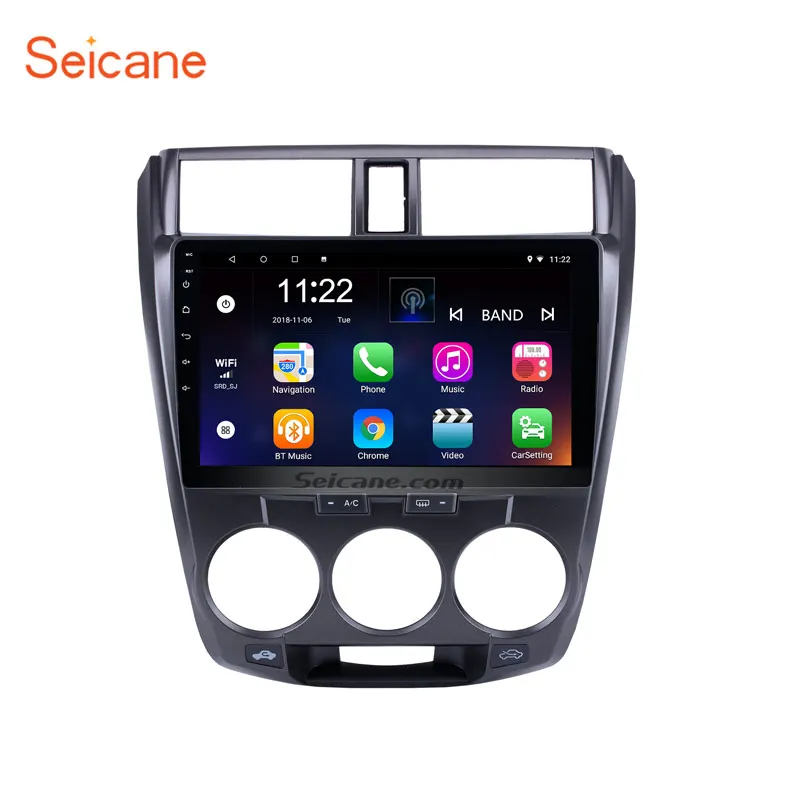 Seicane 10 1 дюймов Android 8 стерео радио GPS Bluetooth навигация плеер для 2011 2012 2013 2014 2015 2016 Honda