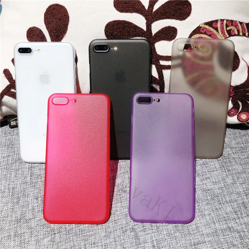 Тонкий Матовый Жесткий Ультратонкий чехол из поликарбоната для iPhone 6 6s 7 8 Plus
