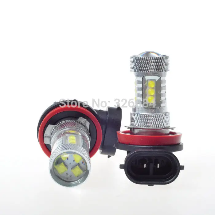 Бесплатная доставка 2 шт. светодиодный ные белые светодиодные лампы H11 H8 с чипом