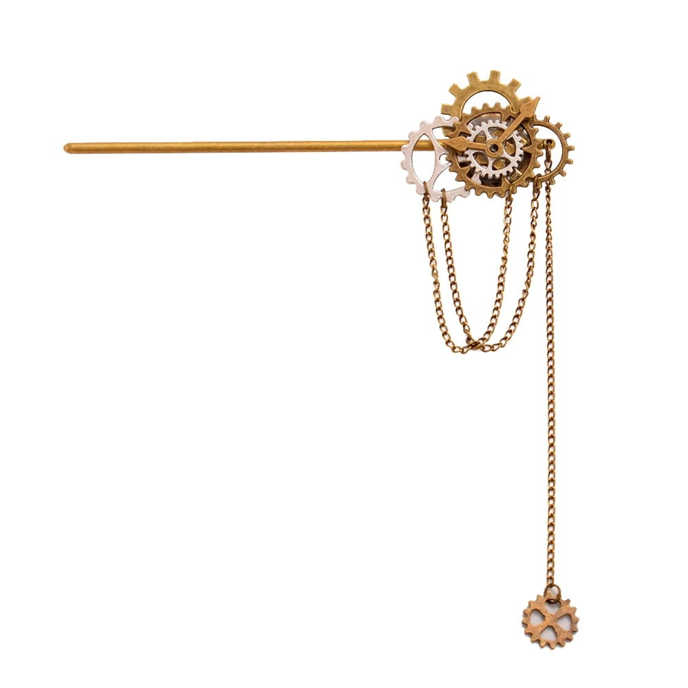 Женская Винтажная заколка для волос в стиле стимпанк |