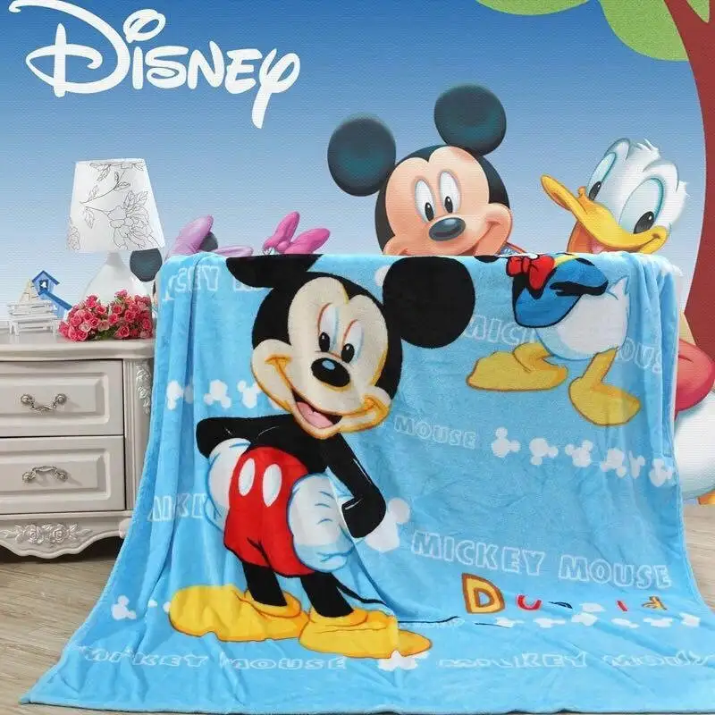 Mickey blue Дисней, темно-синий, Микки, розовый, Минни Маус, легкое, тонкое, покрывало для детей, летнее, покрывало, плоский лист - Цвет: Mickey blue