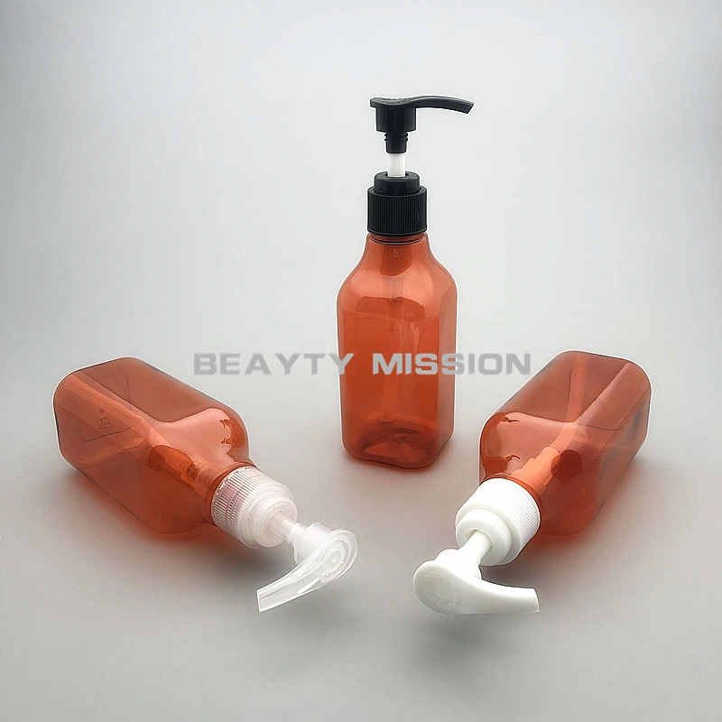 

BEAUTY MISSION 200ml 24pcs/lot red Liquid Soap Lotion Pump Plastic Bottles,Refillable Shampoo Bottle,Empty Cosmetic Containers