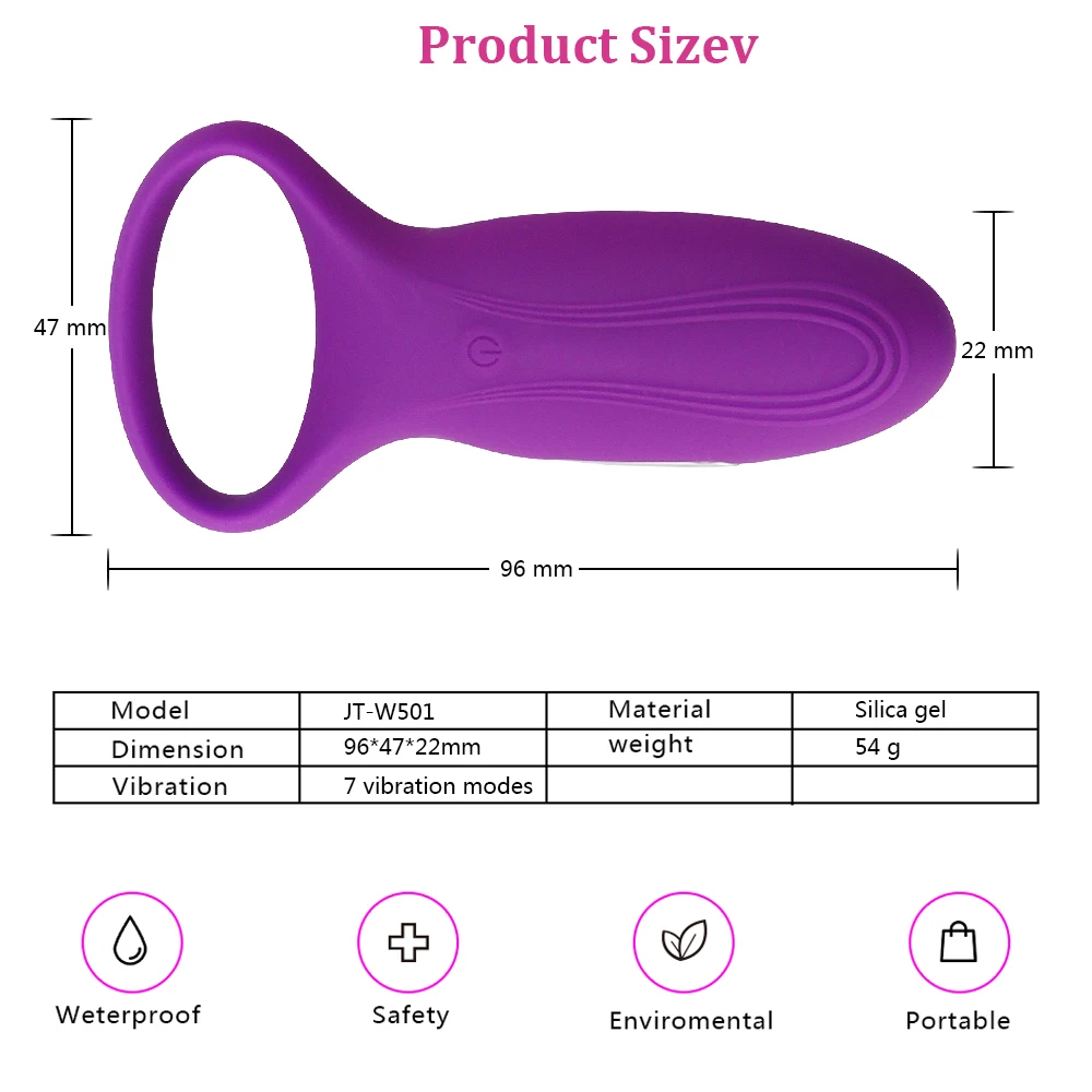 Time Delay Vibrating Cock Ring with Massager Brush Silicone Sex Toys Quiet USB Charged Penis Rings Vibrator 10 Speed Product |