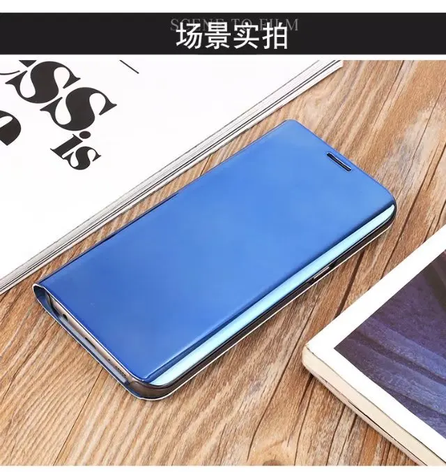 A3 A5 A7 роскошный кожаный чехол-книжка с подставкой Clear View Smart Зеркало чехол для телефона для samsung A5 A8 чехол для samsung A320 A520 A720 Fundas