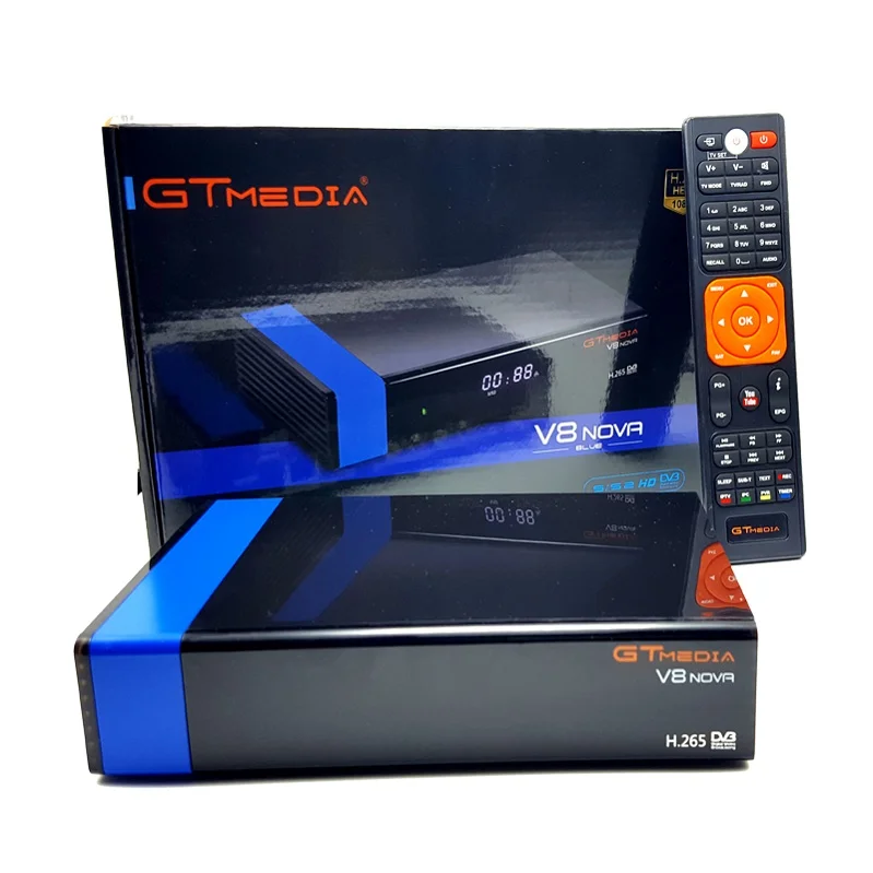 5 шт. Gtmedia V8 NOVA оранжевый или синий набор Top box DVB S2 встроенный WIFI Поддержка HD.265