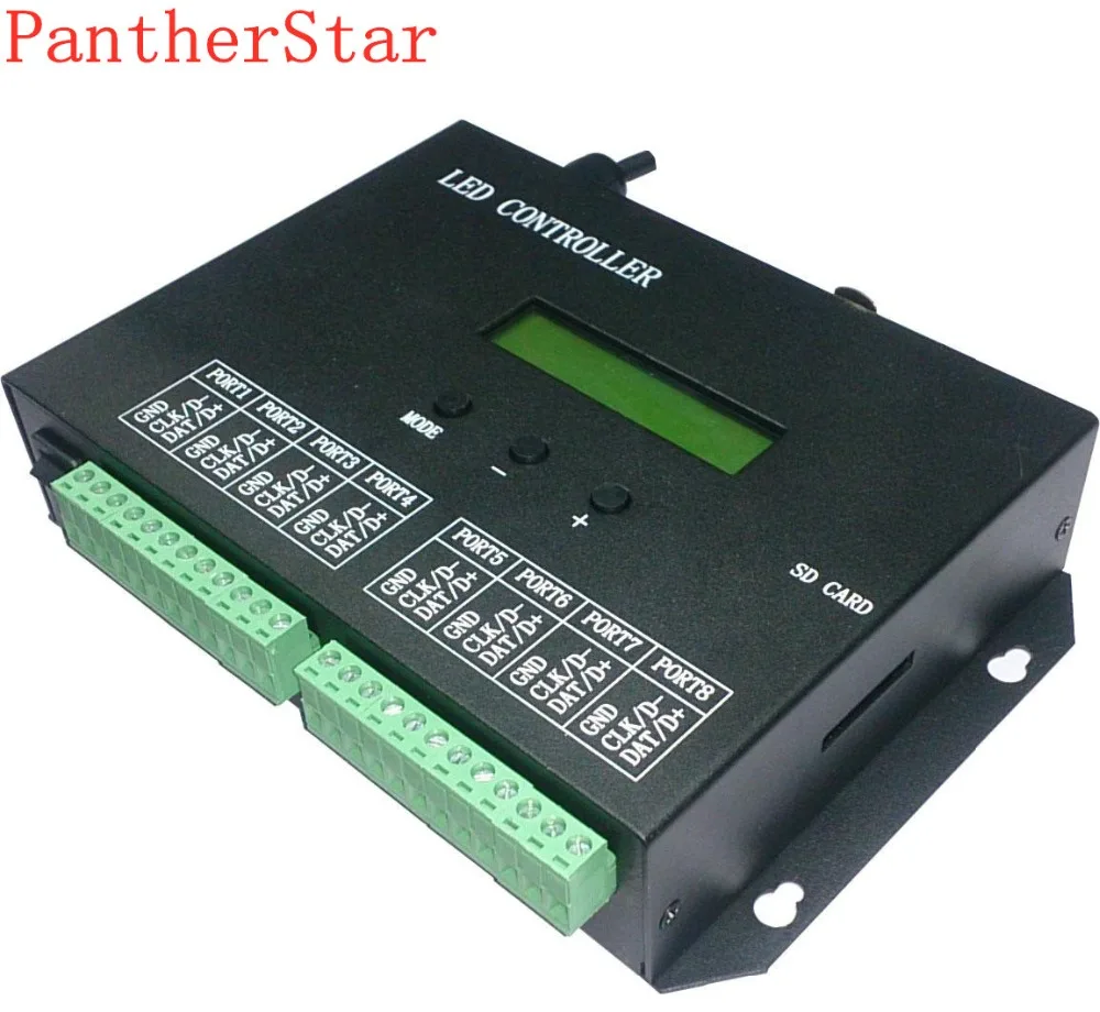 H803SA 8 порты вывода 8092 пикселей цифровая светодиодная лента контроллер DMX консоль