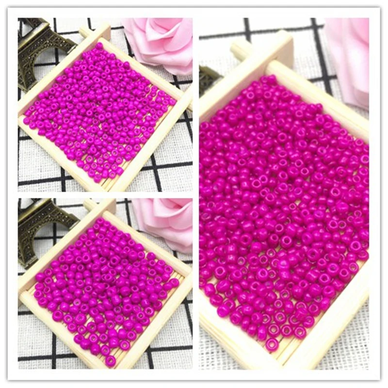 Rose DIY 2 мм/3 мм/4 мм 1000/500/200 шт Чешский Стекло круглые прокладные бусины для создания ювелирных изделий фитинг Роза - Цвет: Rose