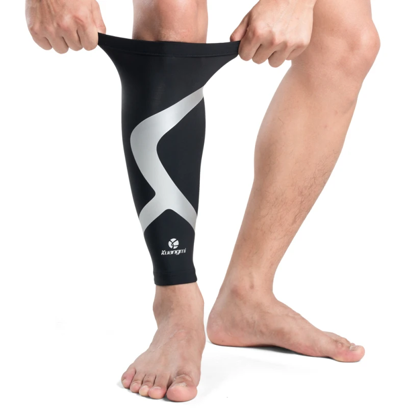 

Kuangmi Calf Compression Sleeves Support Leg Socks Pad Shin Guard Soccer Protector Sports Safety Running Shin Splint Brace
