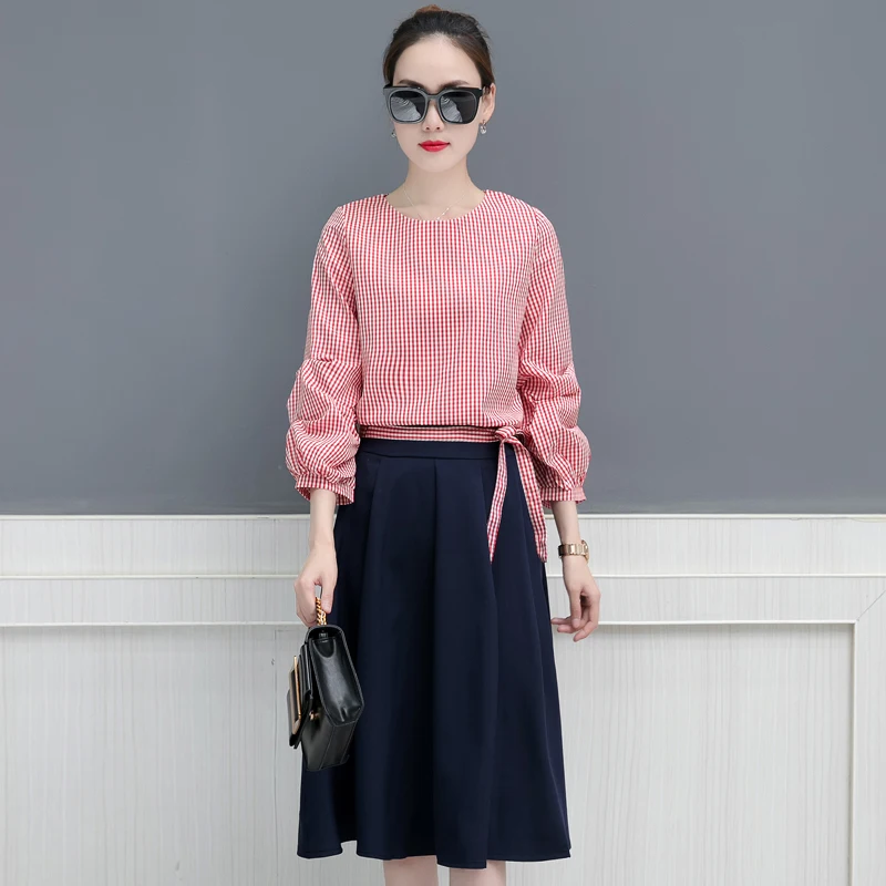 Студенческий костюм в Корейском стиле модные женские туфли комплект одежды из 2