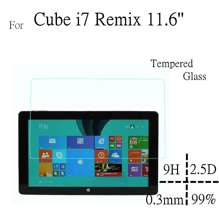 Защитная пленка для экрана 11 6 ''CUBE I7 Remix 2.5D HD из закаленного стекла CUBE Remix|screen