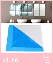 9X DIY 3D Зеркальная Наклейка на стену акриловая наклейка на зеркало плитка настенная квадратная самоклеящаяся декор комнаты наклейка на современное художественное украшение горячая распродажа