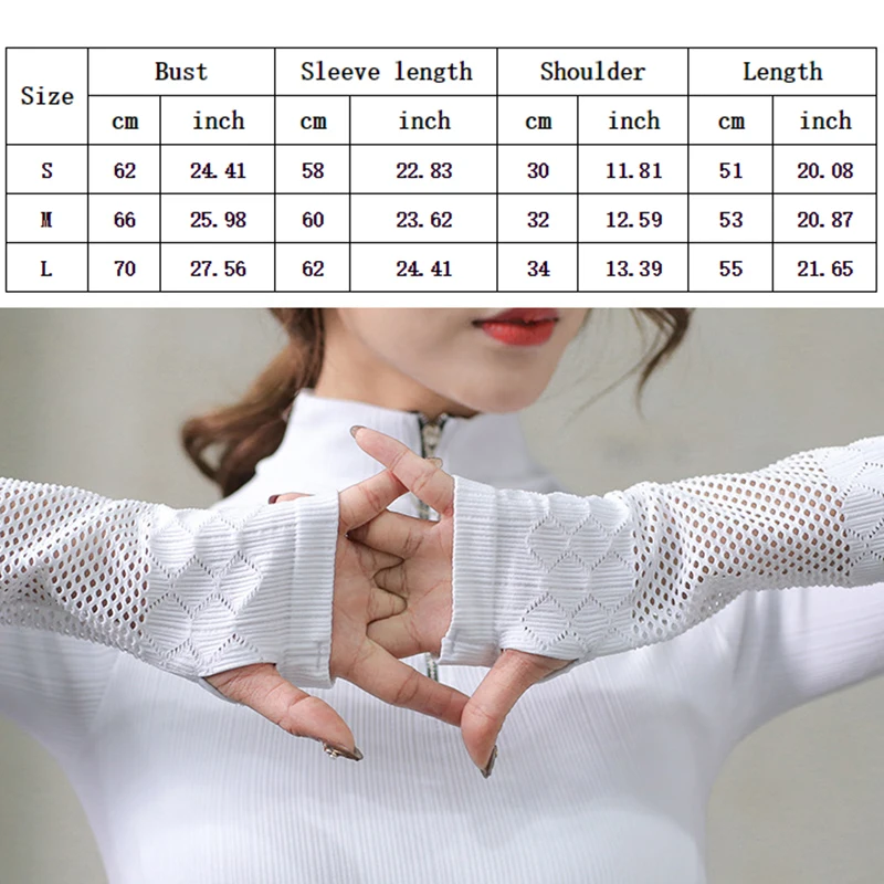 Футболка с длинным рукавом для тренировки в тренажерном зале Женская Спортивная