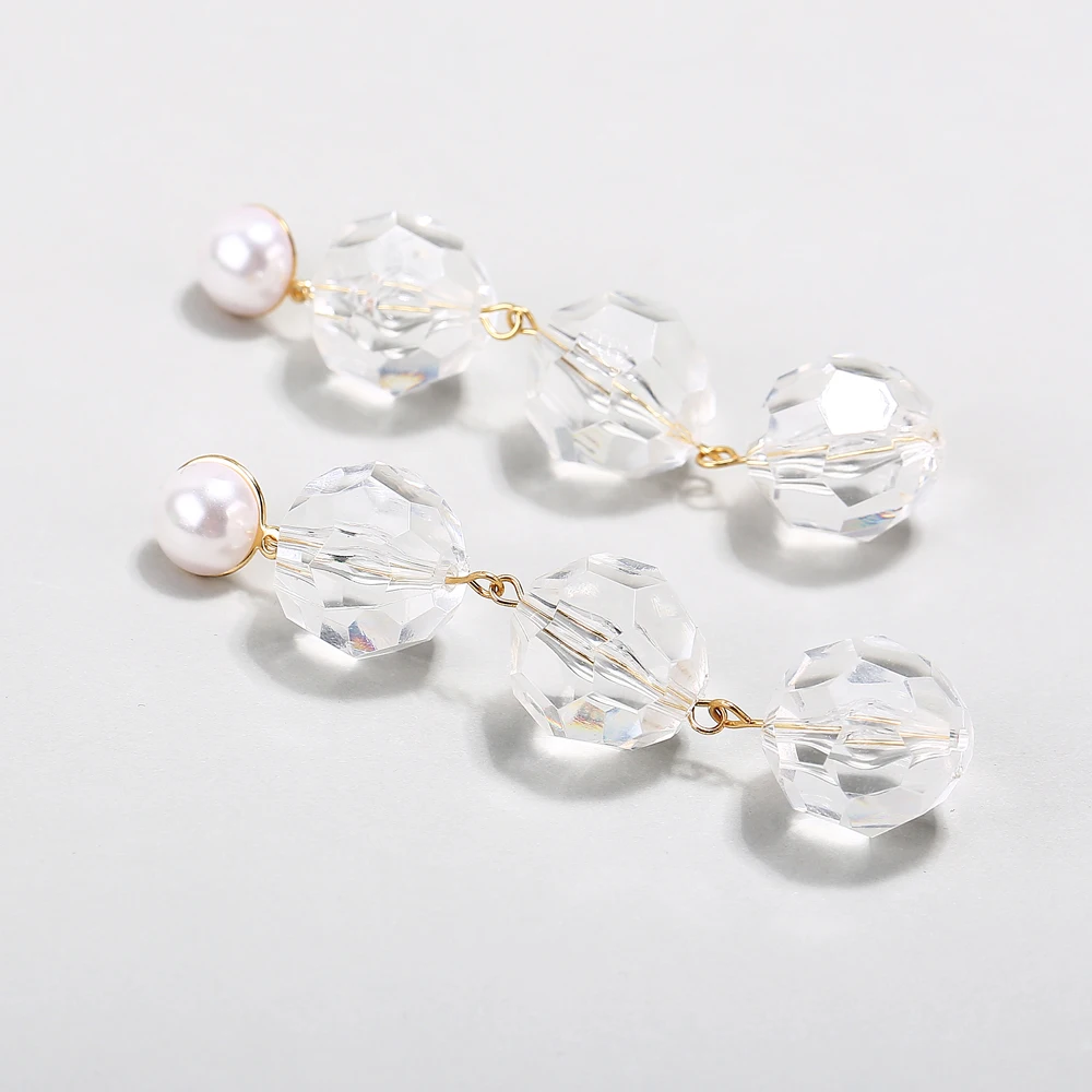 Женские Висячие серьги IF YOU корейские милые висячие вrincos с кристаллами и цветами